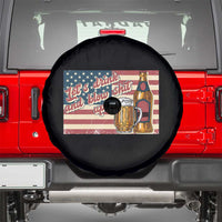 Funny 4th Of July Drinking Spare Tire Cover Let's Drink And Blow Shit Up Independence Day