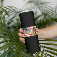Funny 4th Of July Drinking Skinny Tumbler Let's Drink And Blow Shit Up Independence Day - Wonder Print Shop