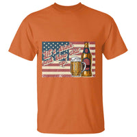 Funny 4th Of July Drinking T Shirt Let's Drink And Blow Shit Up Independence Day - Wonder Print Shop