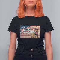 Funny 4th Of July Drinking T Shirt For Women Let's Drink And Blow Shit Up Independence Day - Wonder Print Shop