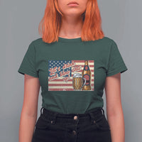 Funny 4th Of July Drinking T Shirt For Women Let's Drink And Blow Shit Up Independence Day - Wonder Print Shop