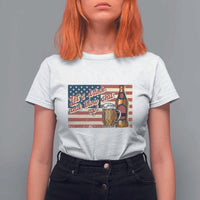 Funny 4th Of July Drinking T Shirt For Women Let's Drink And Blow Shit Up Independence Day - Wonder Print Shop
