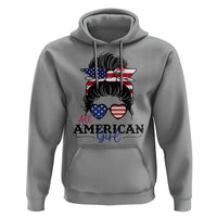 Fourth Of July Hoodie All American Girl USA Flag Independence Day - Wonder Print Shop