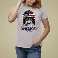 Fourth Of July T Shirt For Women All American Girl USA Flag Independence Day - Wonder Print Shop