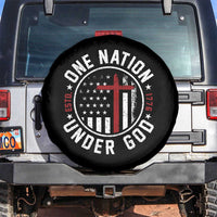Funny One Nation Under God ESTD 1776 Spare Tire Cover 4th Of July Patriotic Christian - Wonder Print Shop