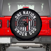 Funny One Nation Under God ESTD 1776 Spare Tire Cover 4th Of July Patriotic Christian - Wonder Print Shop