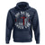 Funny One Nation Under God ESTD 1776 Hoodie 4th Of July Patriotic Christian - Wonder Print Shop