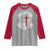 Funny One Nation Under God ESTD 1776 Raglan Shirt 4th Of July Patriotic Christian - Wonder Print Shop