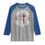 Funny One Nation Under God ESTD 1776 Raglan Shirt 4th Of July Patriotic Christian - Wonder Print Shop