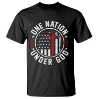 Funny One Nation Under God ESTD 1776 T Shirt 4th Of July Patriotic Christian - Wonder Print Shop