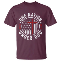 Funny One Nation Under God ESTD 1776 T Shirt 4th Of July Patriotic Christian - Wonder Print Shop