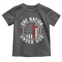 Funny One Nation Under God ESTD 1776 Toddler T Shirt 4th Of July Patriotic Christian - Wonder Print Shop