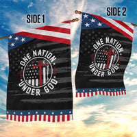 Funny One Nation Under God ESTD 1776 Garden Flag 4th Of July Patriotic Christian