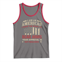Funny I Am An American I Have The Right To Bear Arms Your Approval Is Not Required Tank Top Pro 2nd Amendment - Wonder Print Shop