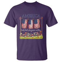 Funny America God Shed His Grace On Thee T Shirt 4th Of July Christian American Flag - Wonder Print Shop