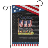 Funny America God Shed His Grace On Thee Garden Flag 4th Of July Christian American Flag