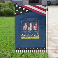Funny America God Shed His Grace On Thee Garden Flag 4th Of July Christian American Flag