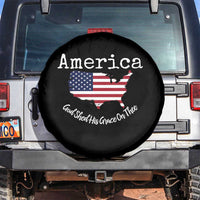 Funny America God Shed His Grace On Thee 4th of July Spare Tire Cover - Wonder Print Shop