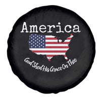 Funny America God Shed His Grace On Thee 4th of July Spare Tire Cover - Wonder Print Shop