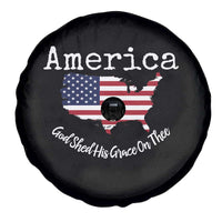 Funny America God Shed His Grace On Thee 4th of July Spare Tire Cover - Wonder Print Shop
