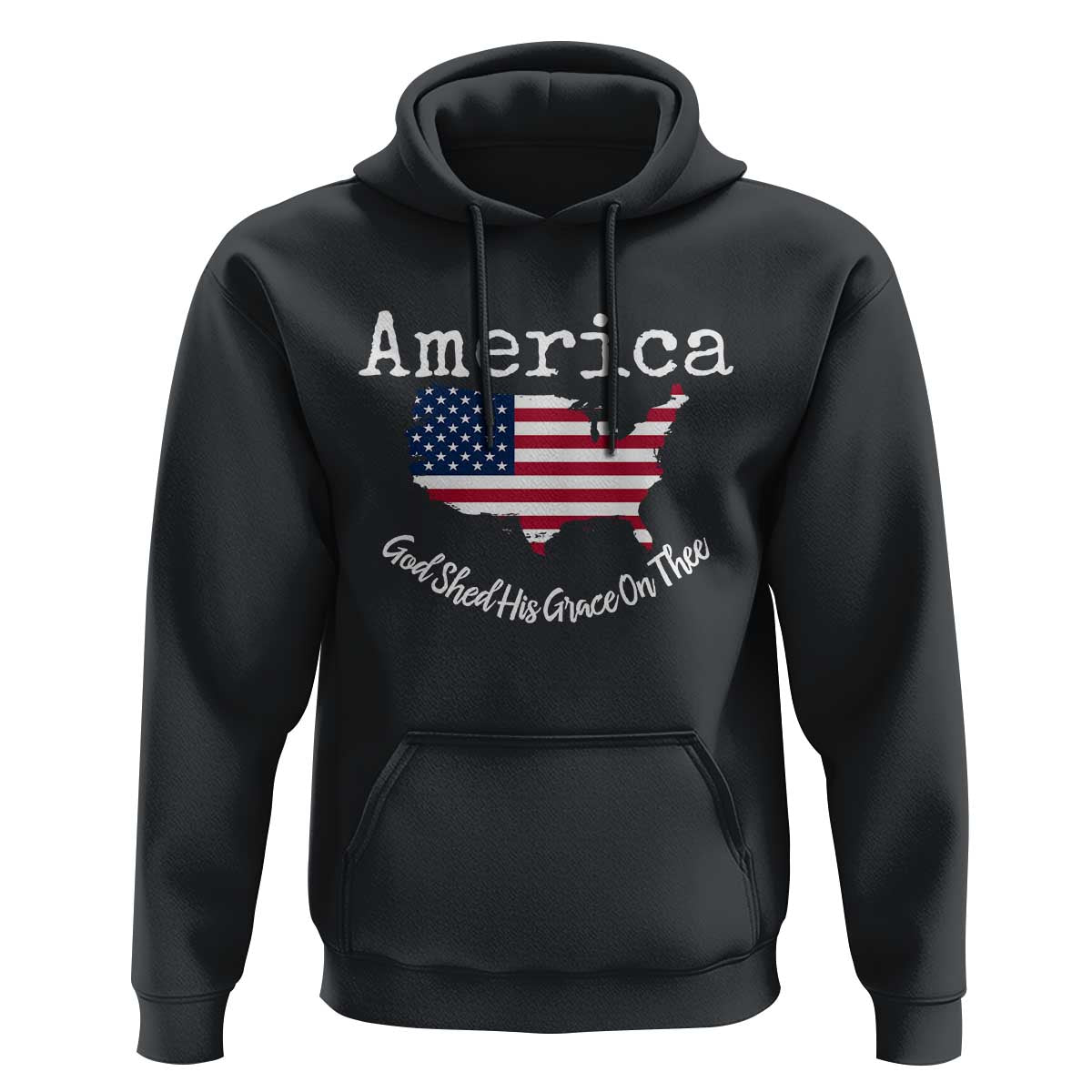 Funny America God Shed His Grace On Thee 4th of July Hoodie - Wonder Print Shop