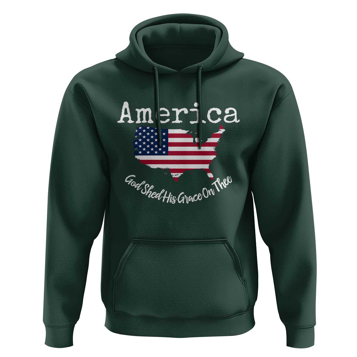 Funny America God Shed His Grace On Thee 4th of July Hoodie - Wonder Print Shop