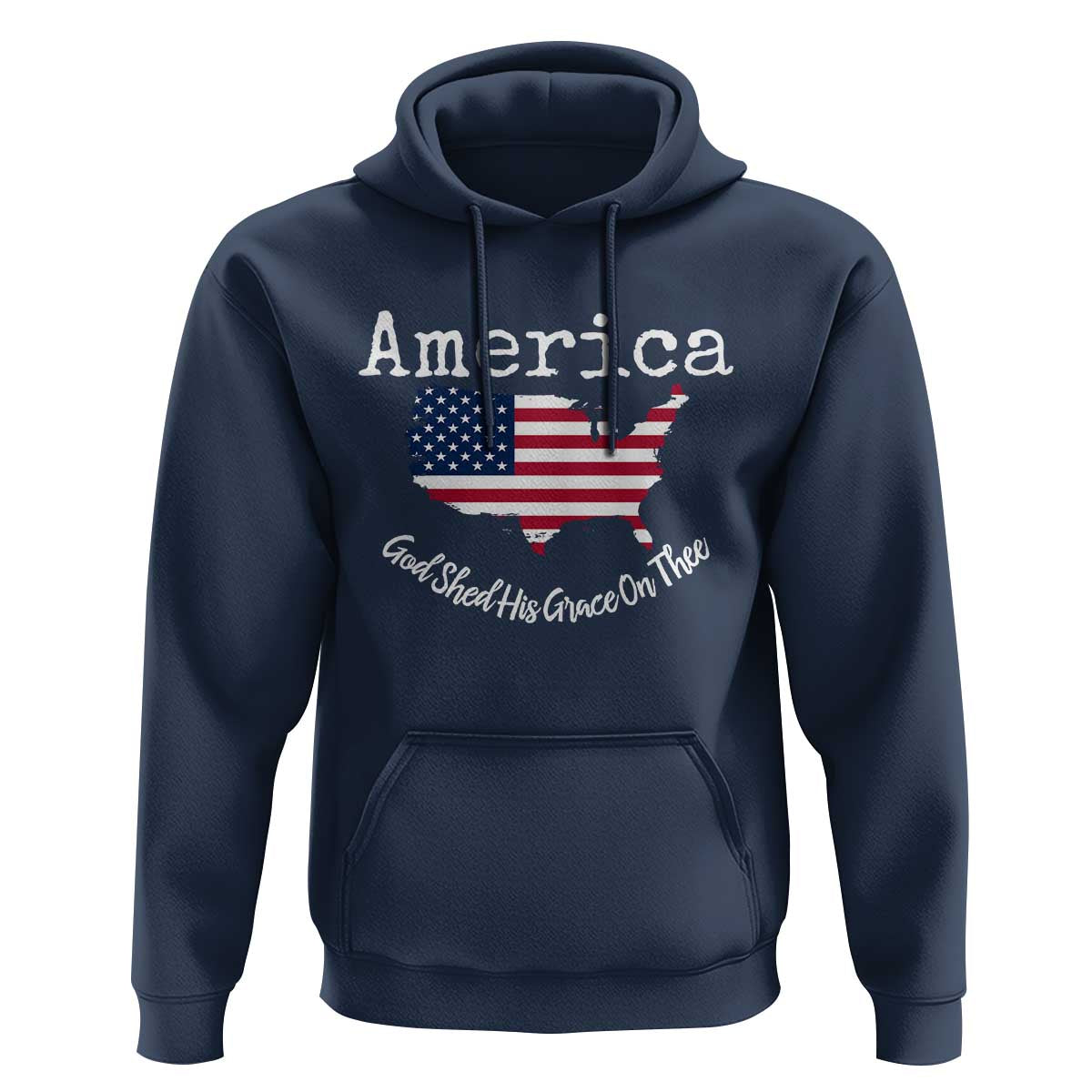 Funny America God Shed His Grace On Thee 4th of July Hoodie - Wonder Print Shop