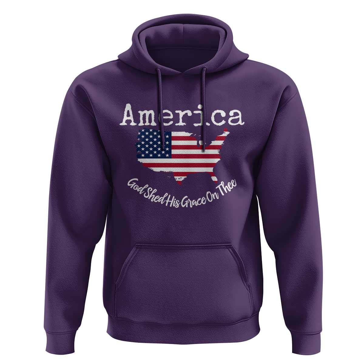 Funny America God Shed His Grace On Thee 4th of July Hoodie - Wonder Print Shop