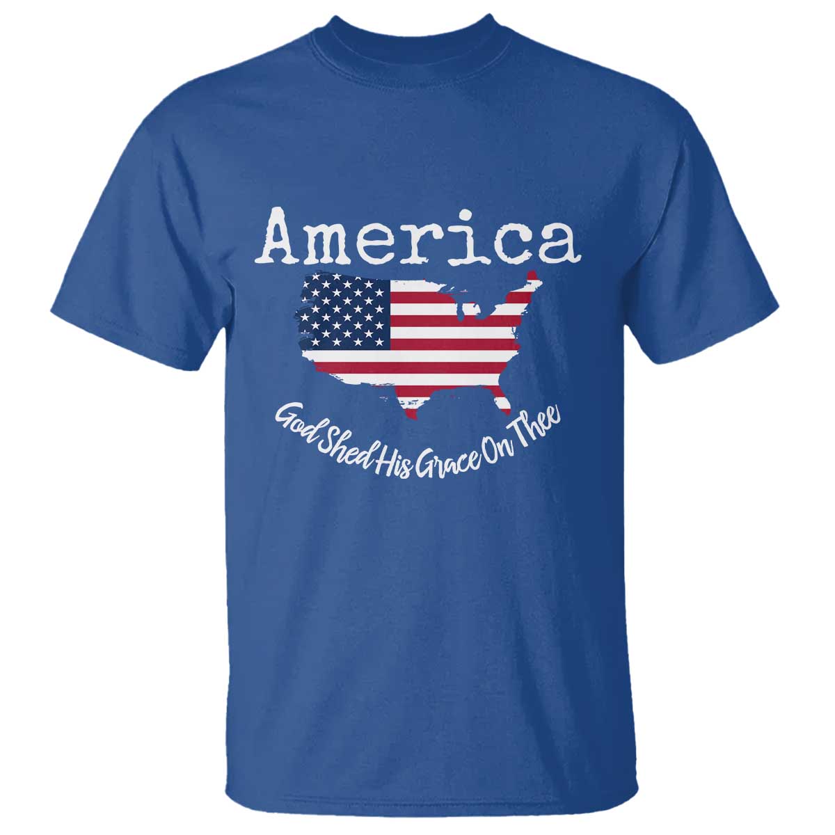 Funny America God Shed His Grace On Thee 4th of July T Shirt - Wonder Print Shop