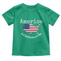 Funny America God Shed His Grace On Thee 4th of July Toddler T Shirt - Wonder Print Shop