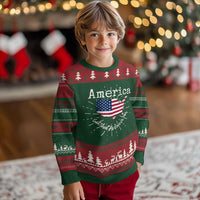 Funny America God Shed His Grace On Thee 4th of July Knitted Sweatshirt - Wonder Print Shop
