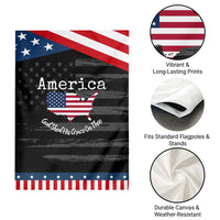 Funny America God Shed His Grace On Thee 4th of July Garden Flag