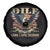 Funny 4th Of July DILF Damn I Love Freedom Spare Tire Cover Bald Eagle American Flag - Wonder Print Shop