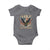 Funny 4th Of July DILF Damn I Love Freedom Baby Onesie Bald Eagle American Flag - Wonder Print Shop