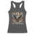Funny 4th Of July DILF Damn I Love Freedom Racerback Tank Top Bald Eagle American Flag - Wonder Print Shop