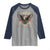 Funny 4th Of July DILF Damn I Love Freedom Raglan Shirt Bald Eagle American Flag - Wonder Print Shop