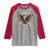 Funny 4th Of July DILF Damn I Love Freedom Raglan Shirt Bald Eagle American Flag - Wonder Print Shop
