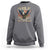 Funny 4th Of July DILF Damn I Love Freedom Sweatshirt Bald Eagle American Flag - Wonder Print Shop