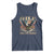 Funny 4th Of July DILF Damn I Love Freedom Tank Top Bald Eagle American Flag - Wonder Print Shop