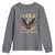 Funny 4th Of July DILF Damn I Love Freedom Youth Sweatshirt Bald Eagle American Flag - Wonder Print Shop