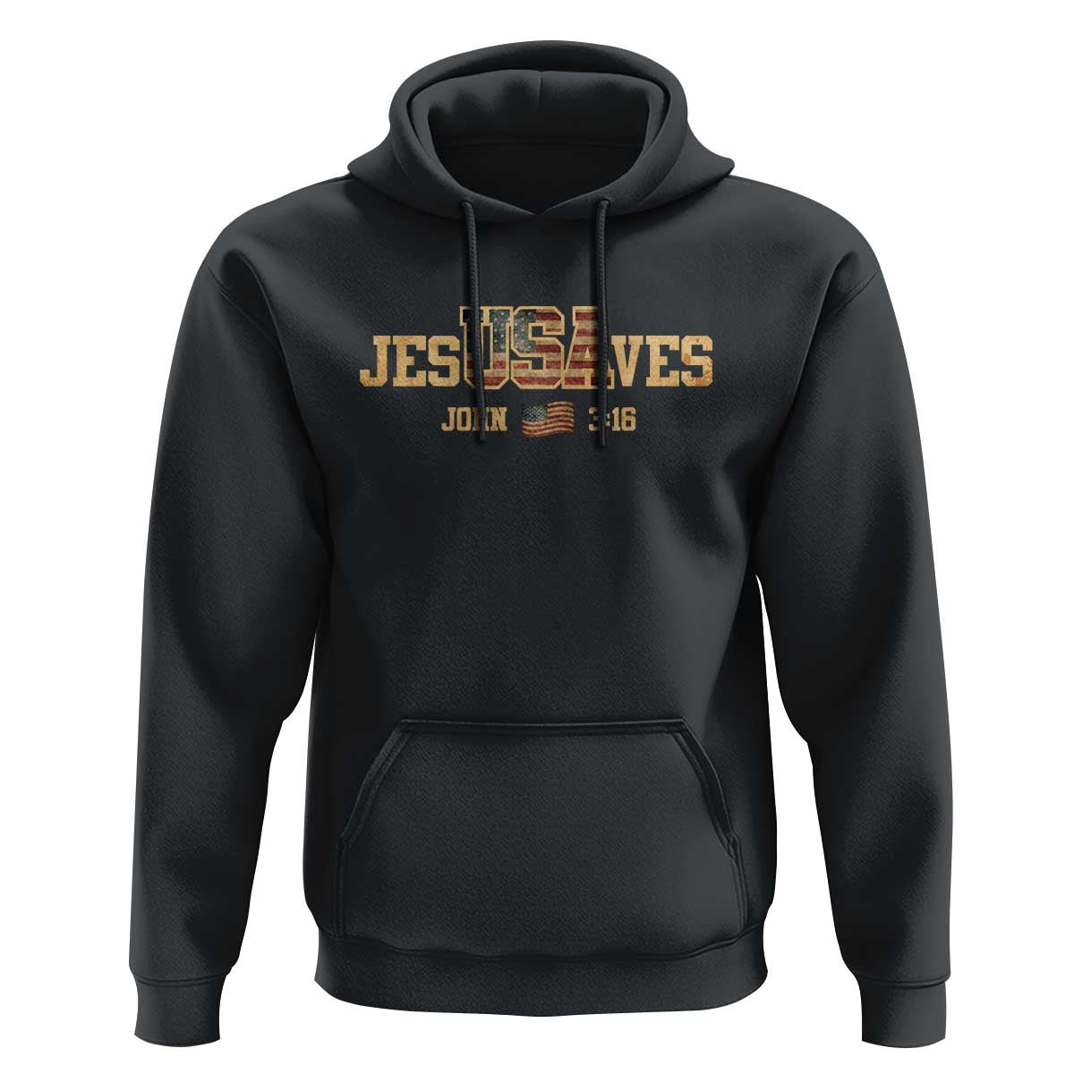 Funny Jesus Saves USA John 3 16 Hoodie Christian 4th Of July Bible Verse - Wonder Print Shop