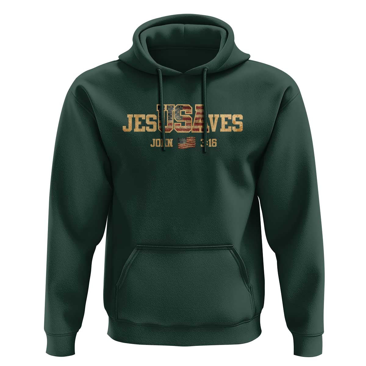 Funny Jesus Saves USA John 3 16 Hoodie Christian 4th Of July Bible Verse - Wonder Print Shop
