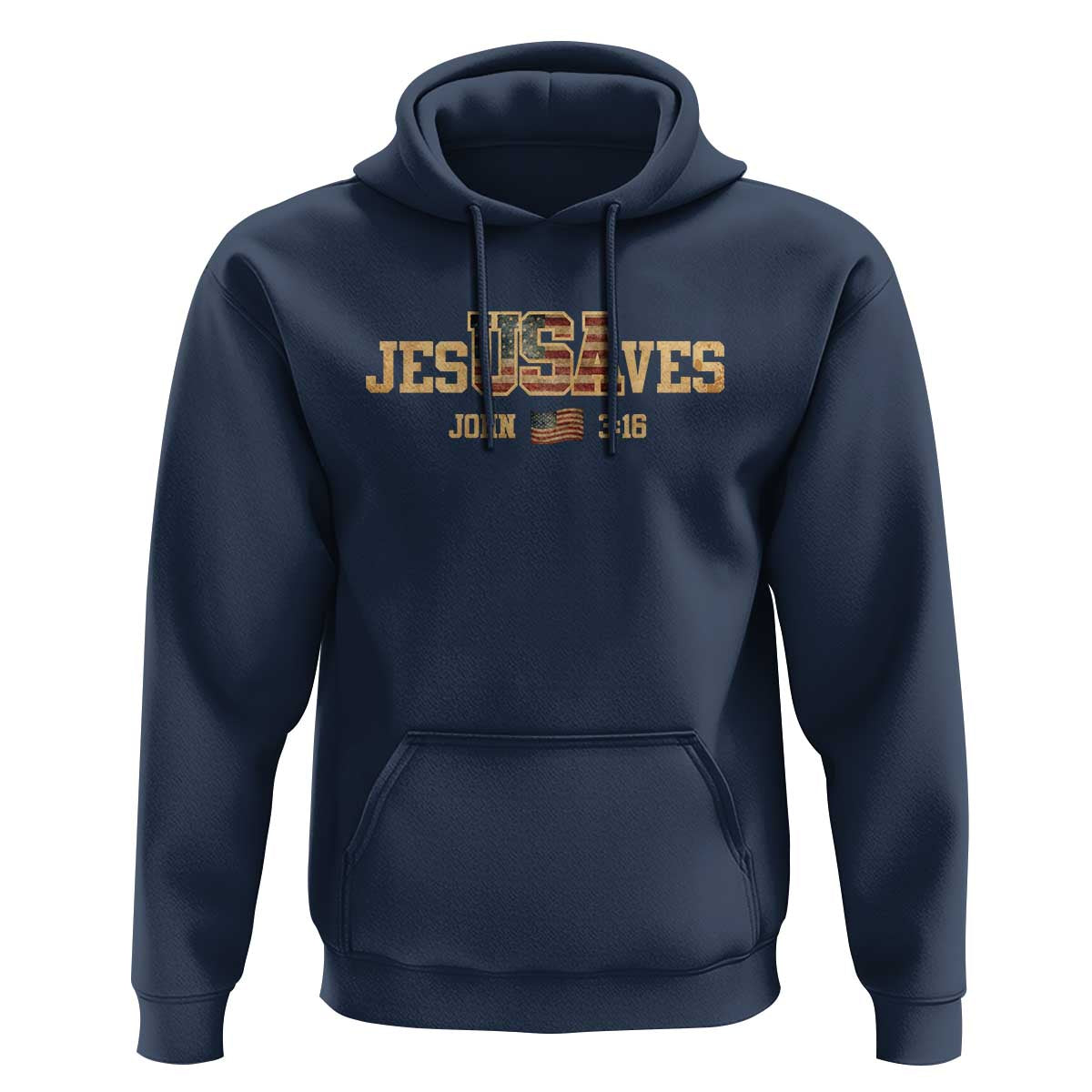 Funny Jesus Saves USA John 3 16 Hoodie Christian 4th Of July Bible Verse - Wonder Print Shop