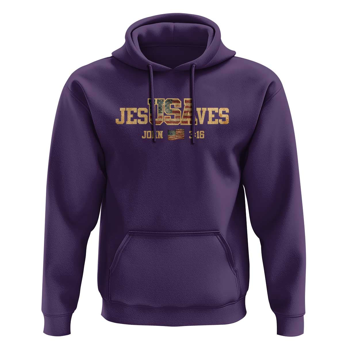 Funny Jesus Saves USA John 3 16 Hoodie Christian 4th Of July Bible Verse - Wonder Print Shop