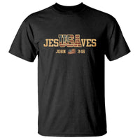 Funny Jesus Saves USA John 3 16 T Shirt Christian 4th Of July Bible Verse - Wonder Print Shop