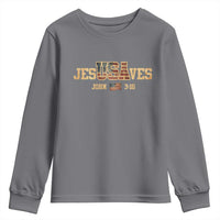 Funny Jesus Saves USA John 3 16 Youth Sweatshirt Christian 4th Of July Bible Verse - Wonder Print Shop
