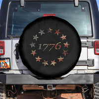 13 Star Flag Betsy Ross Distressed American Flag 1776 USA Spare Tire Cover 4th Of July - Wonder Print Shop