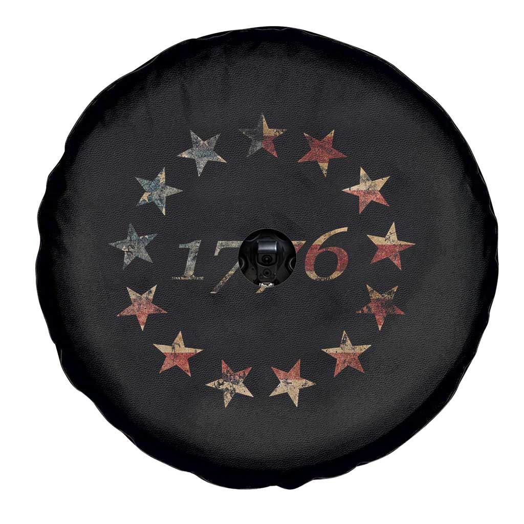 13 Star Flag Betsy Ross Distressed American Flag 1776 USA Spare Tire Cover 4th Of July - Wonder Print Shop