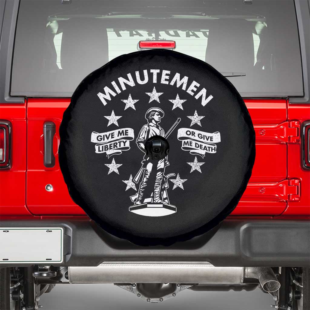 Minutemen Give Me Liberty Or Give Me Death Spare Tire Cover US History - Wonder Print Shop