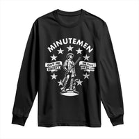 Minutemen Give Me Liberty Or Give Me Death Long Sleeve Shirt US History - Wonder Print Shop